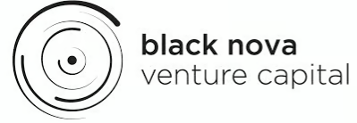 Black Nova Venture Capital logo with a circular black orbital symbol and two-line text.